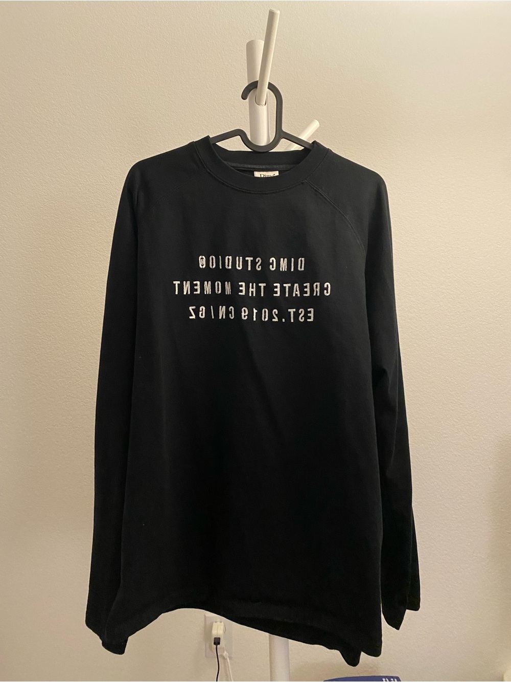 Black Graphic Crewneck Sweatshirt - Create The Moment